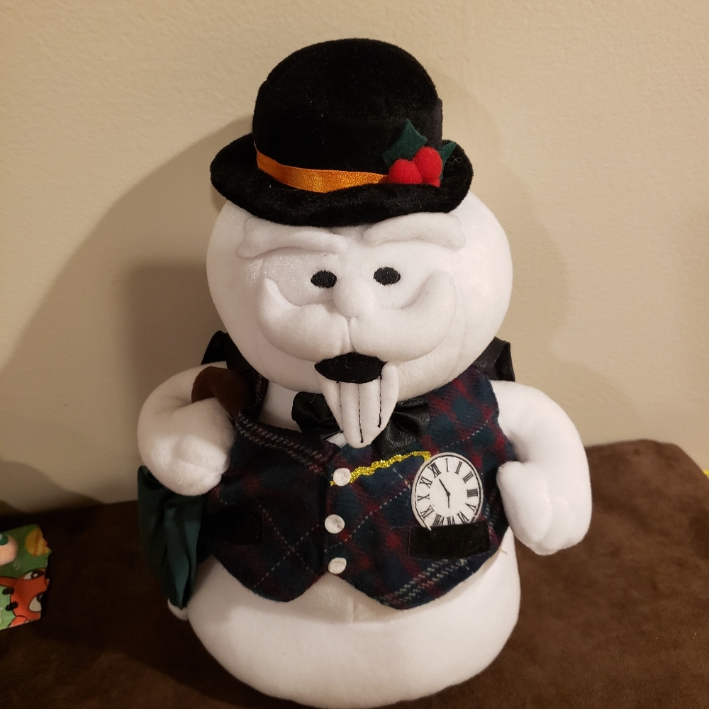 1999 Rudolph the Red Nosed Reindeer. Sam the Snowman Plush.